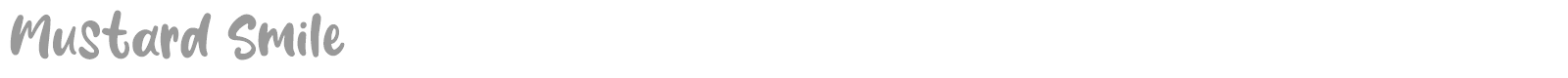 Mustard Smile font preview